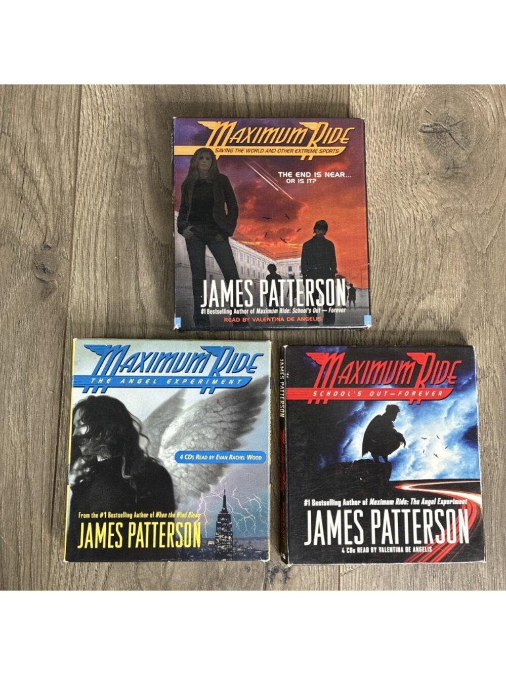 MAXIMUM RIDE James Patterson Audio CD Lot 3 Books Audiobooks YA Sci-Fi